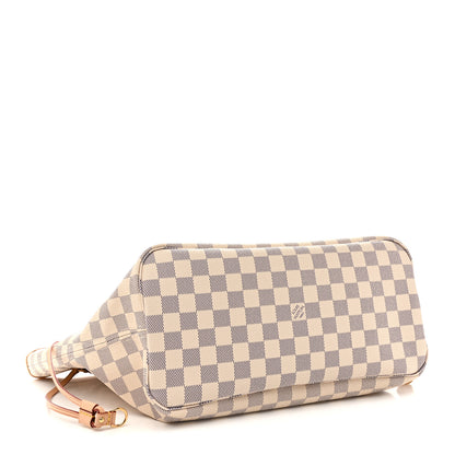 Louis Vuitton Damier Azur Neo Neverfull MM Rose Ballerine 5 of 10