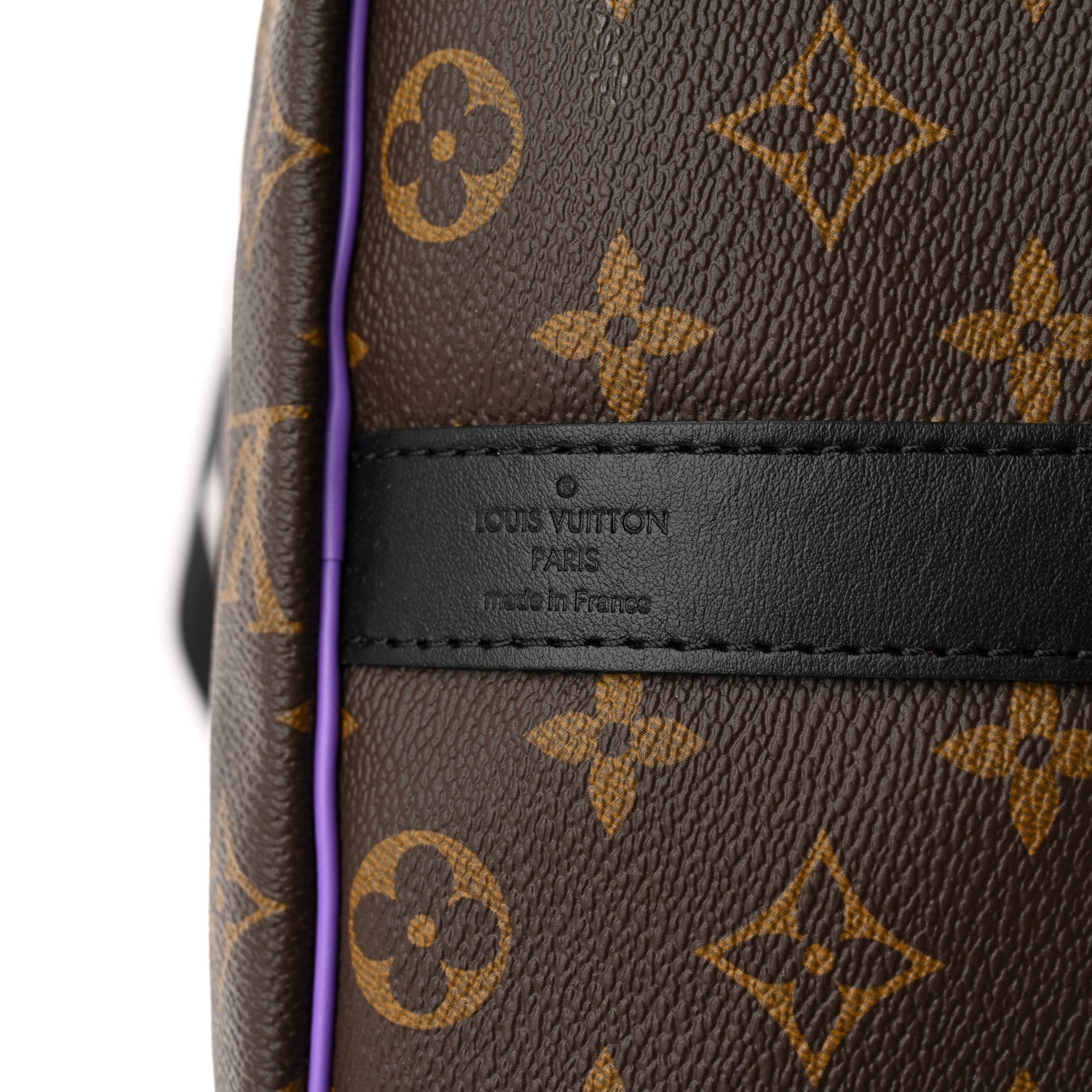 Louis Vuitton Monogram Macassar Keepall Bandouliere 50 Purple 5 of 14