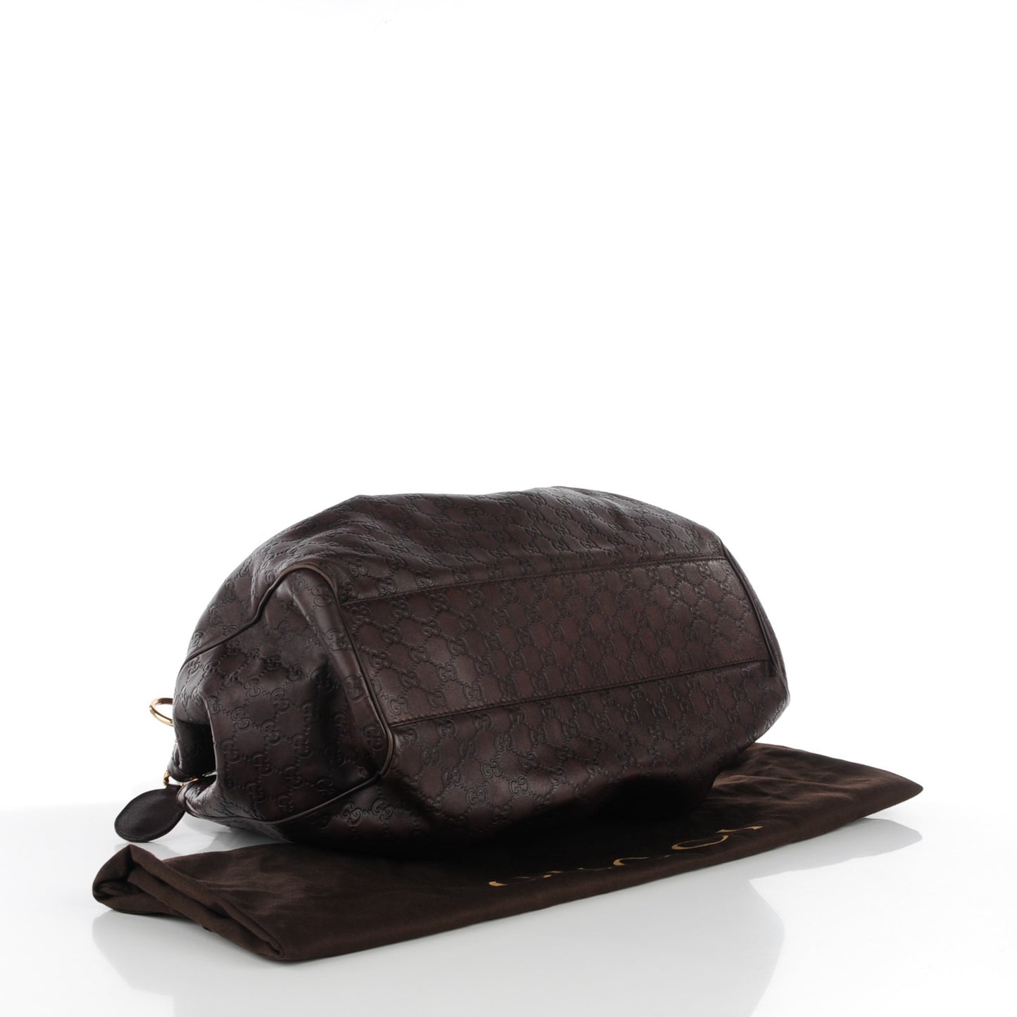 Guccissima Signature Large Sukey Tote Chocolate