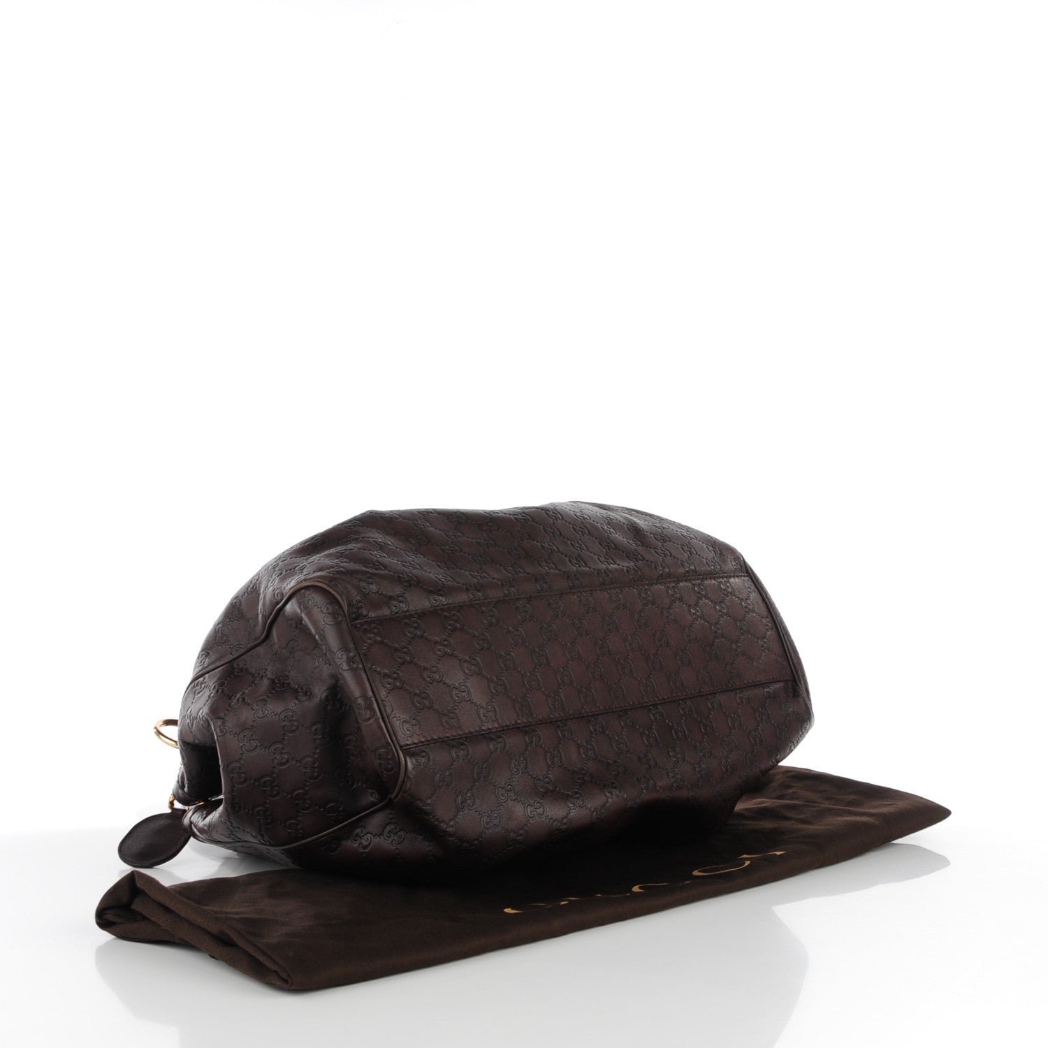 Gucci Guccissima Signature Large Sukey Tote Chocolate 4 of 7