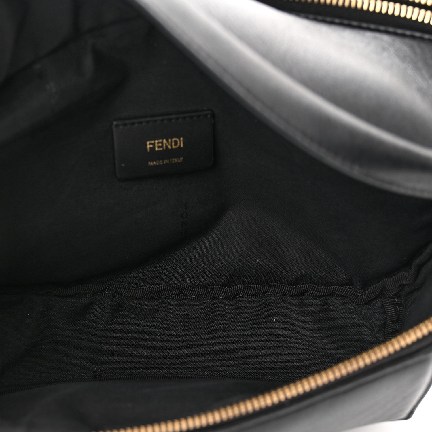 Fendi Nappa Apolo Baguette Belt Bag Black Tobacco 4 of 6