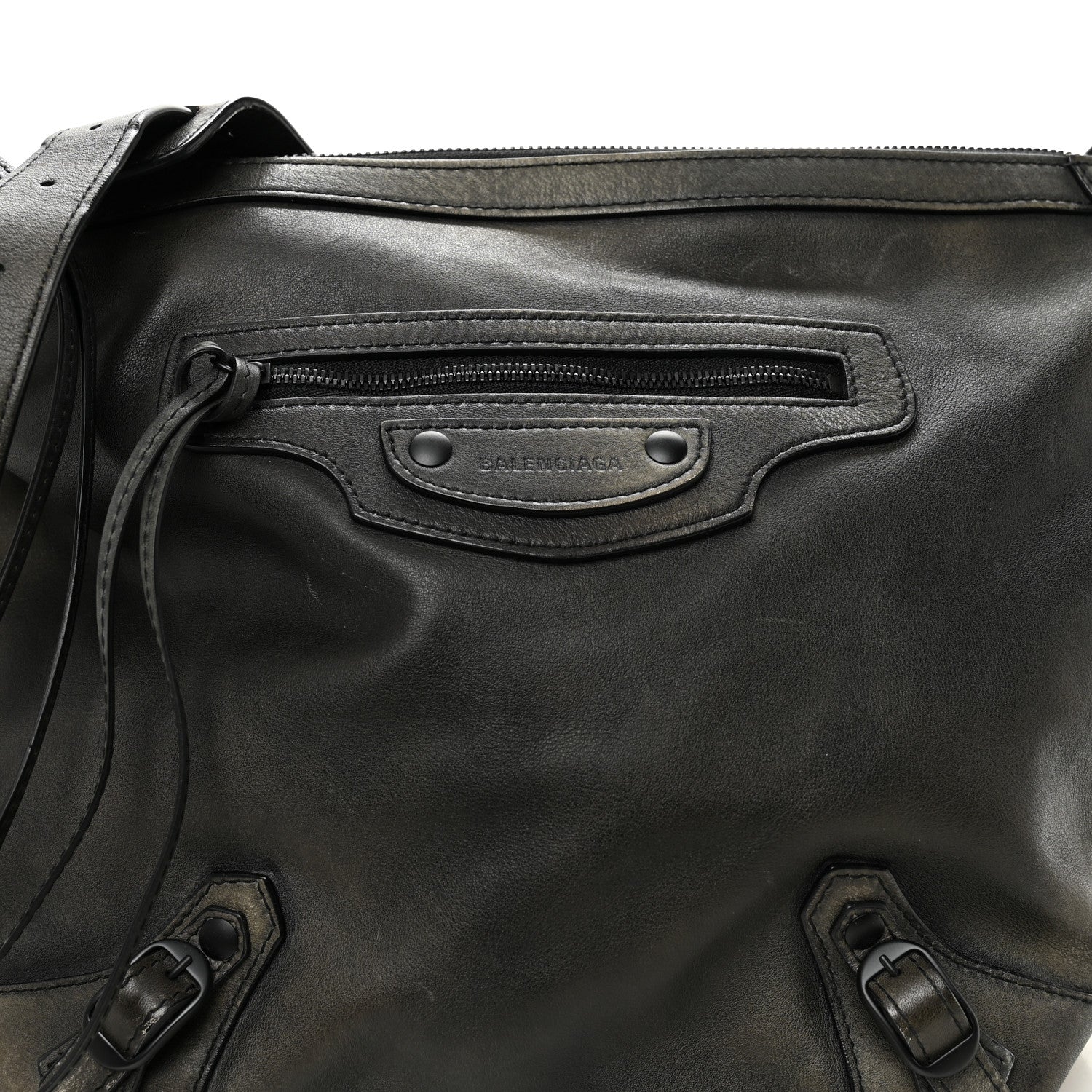 Balenciaga Used Calfskin Black Hardware Small Neo Classic Hobo Black 8 of 10
