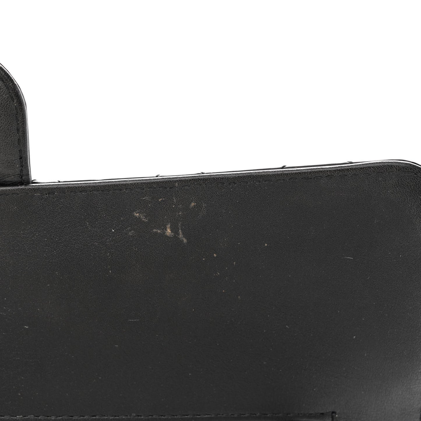 Patent Quilted Medium Double Flap Black