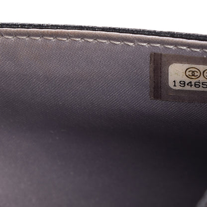 Chanel Lambskin Camellia Embossed Wallet on Chain WOC Black 9 of 11