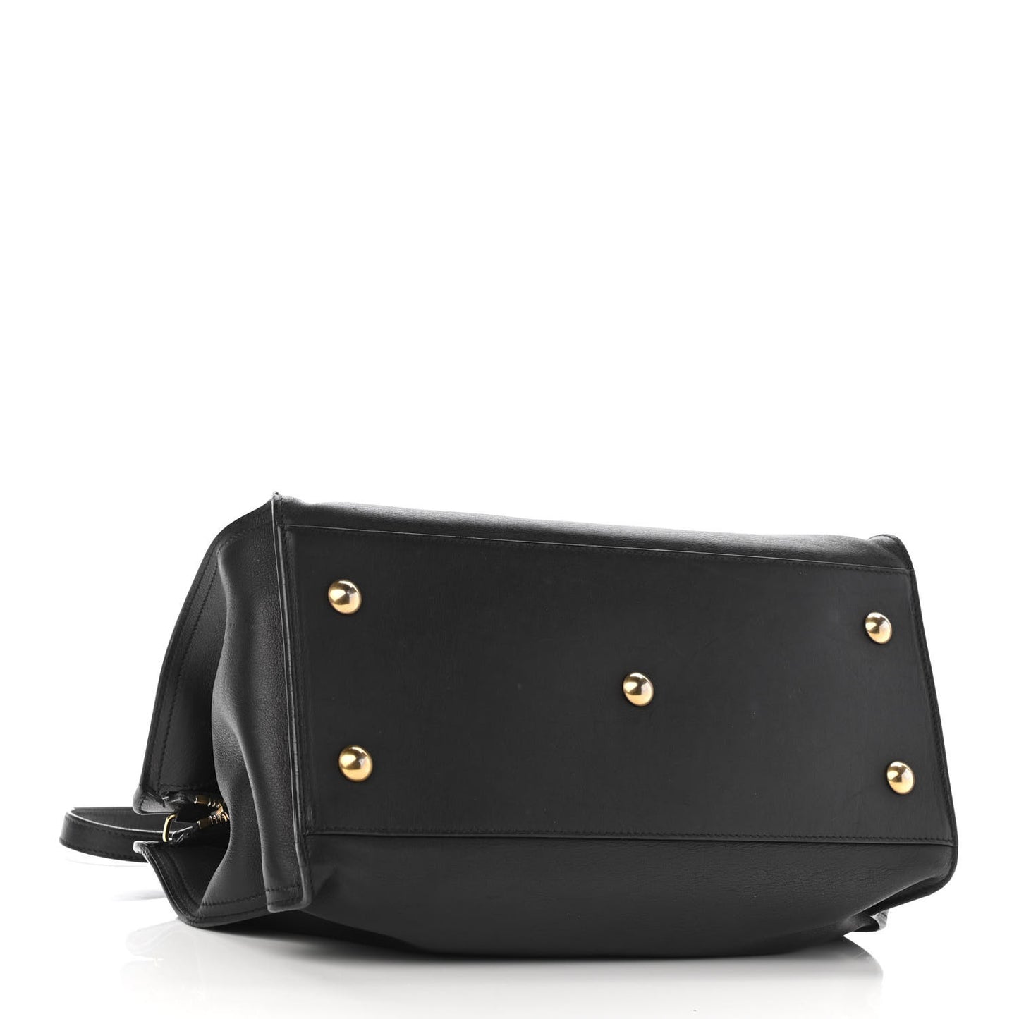 Calfskin Small Classic Y Cabas Navy Blue