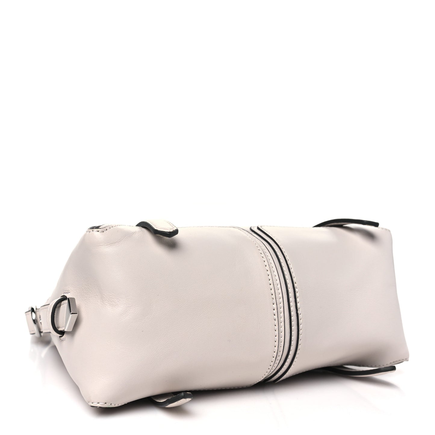 Calfskin Moto Mini Pashli Satchel Stone