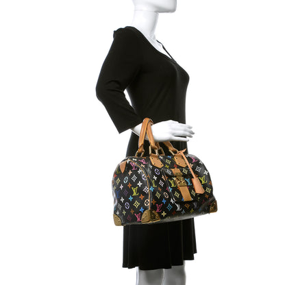 Louis Vuitton Monogram Multicolor Speedy 30 Black 2 of 10
