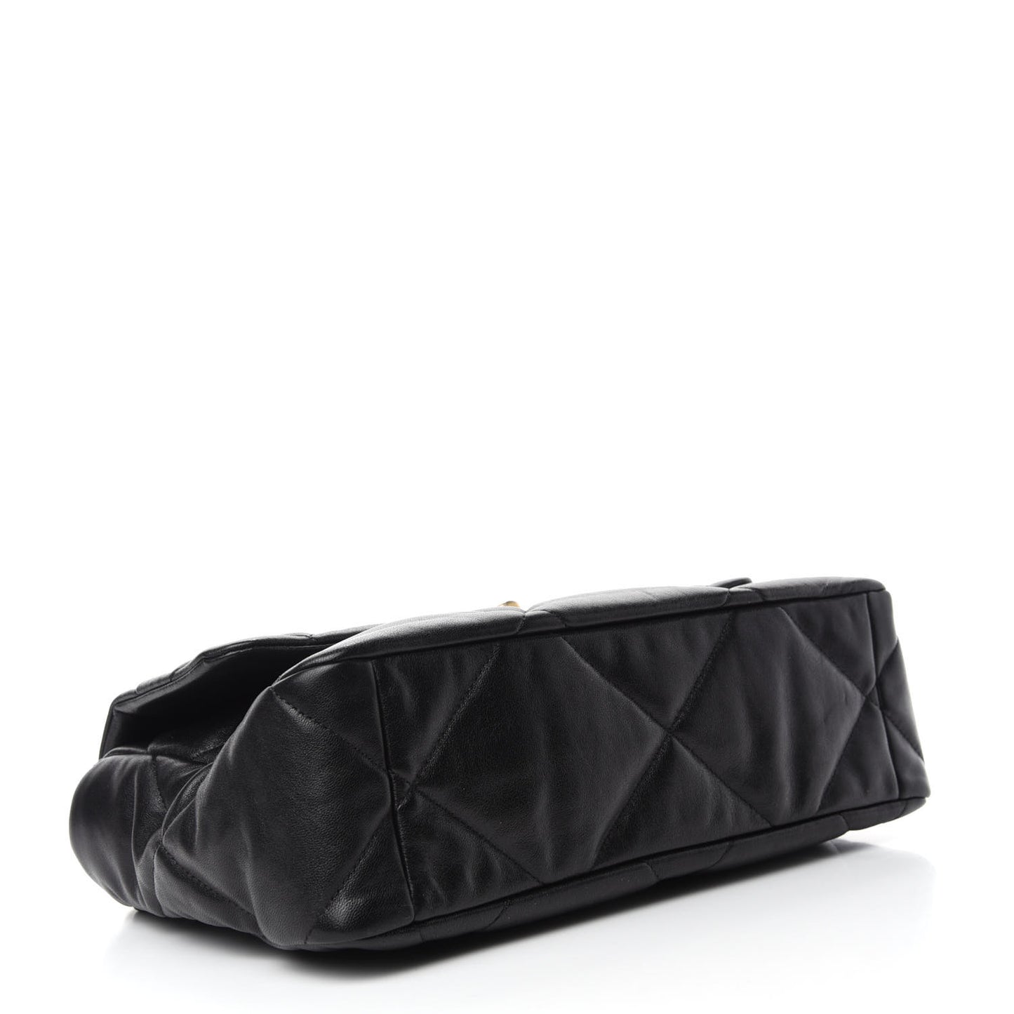 Lambskin Quilted Large Chanel 19 Flap Black