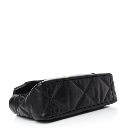 Chanel Lambskin Quilted Large Chanel 19 Flap Black 4 of 11