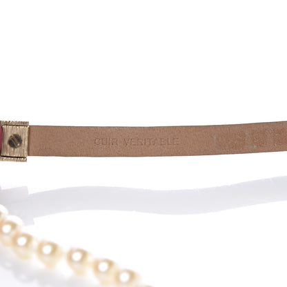 Chanel Lambskin Pearl Belt 90 36 Black 4 of 7