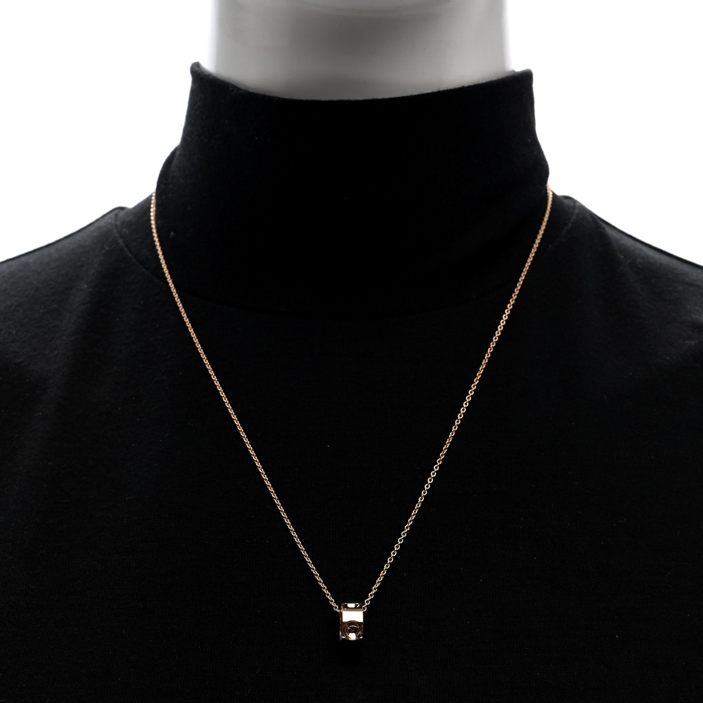 18K Pink Gold Empreinte Pendant Necklace