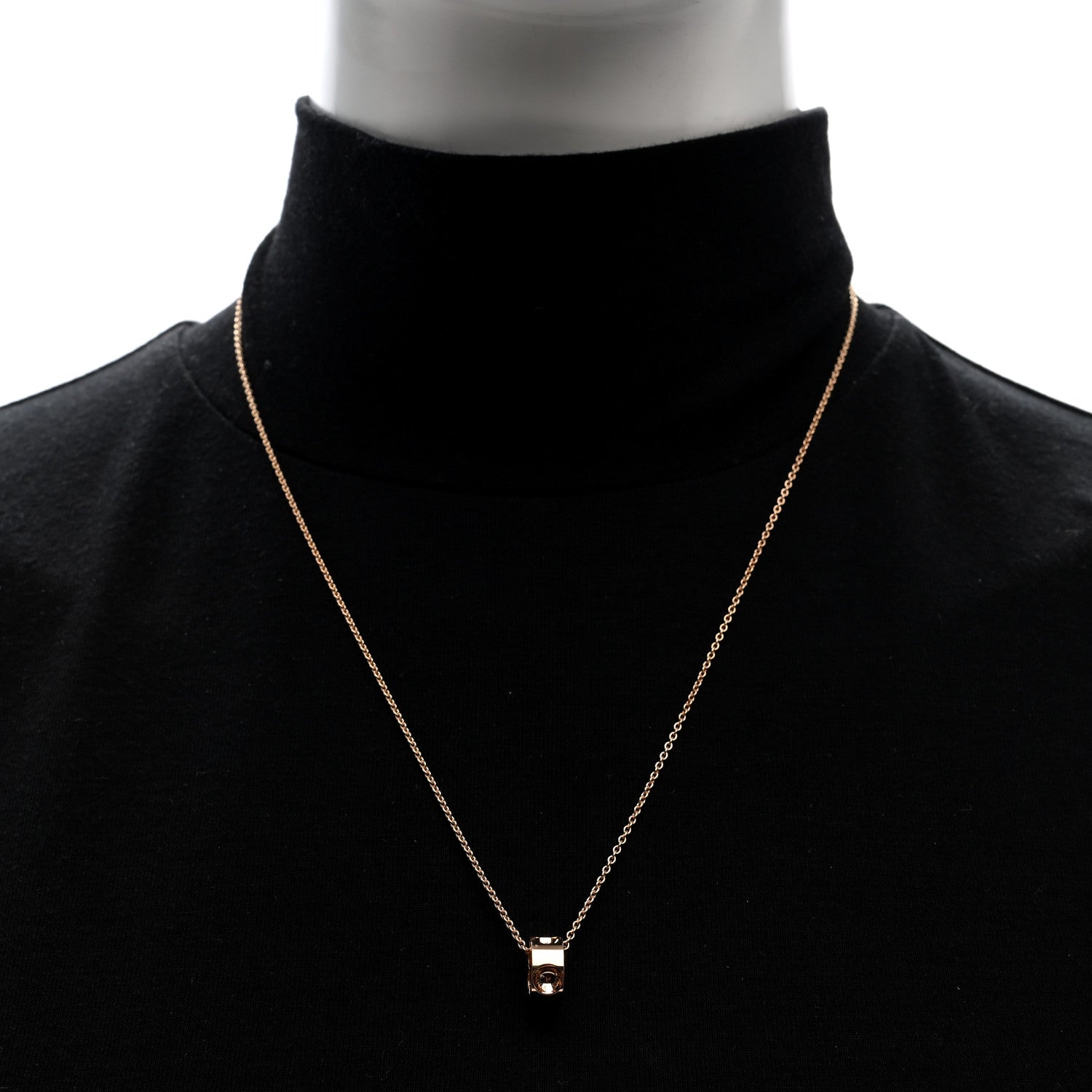 Louis Vuitton 18K Pink Gold Empreinte Pendant Necklace 2 of 5