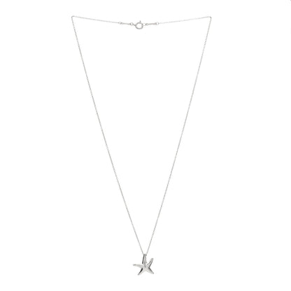 Tiffany Sterling Silver 15mm Elsa Peretti Starfish Pendant Necklace 2 of 3