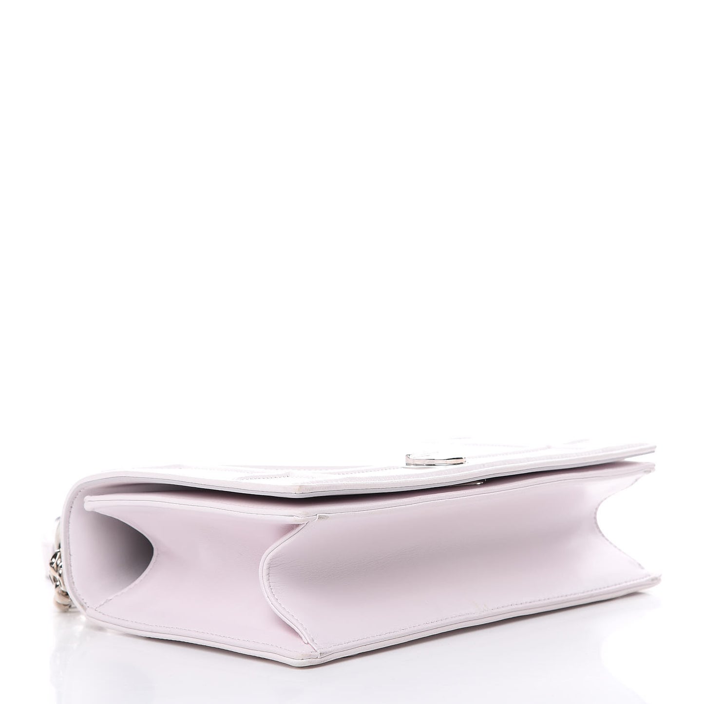 Calfskin Medium Diorama Flap Bag Off White