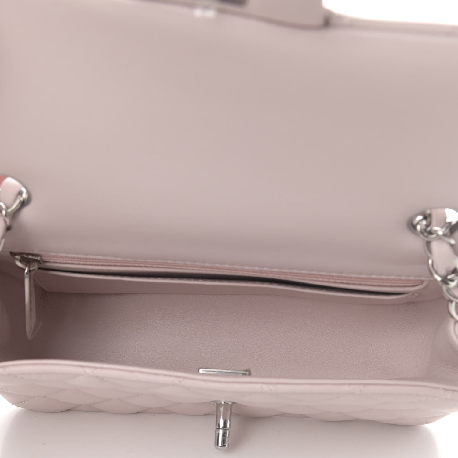 Chanel Lambskin Quilted Mini Rectangular Flap Light Purple 4 of 4