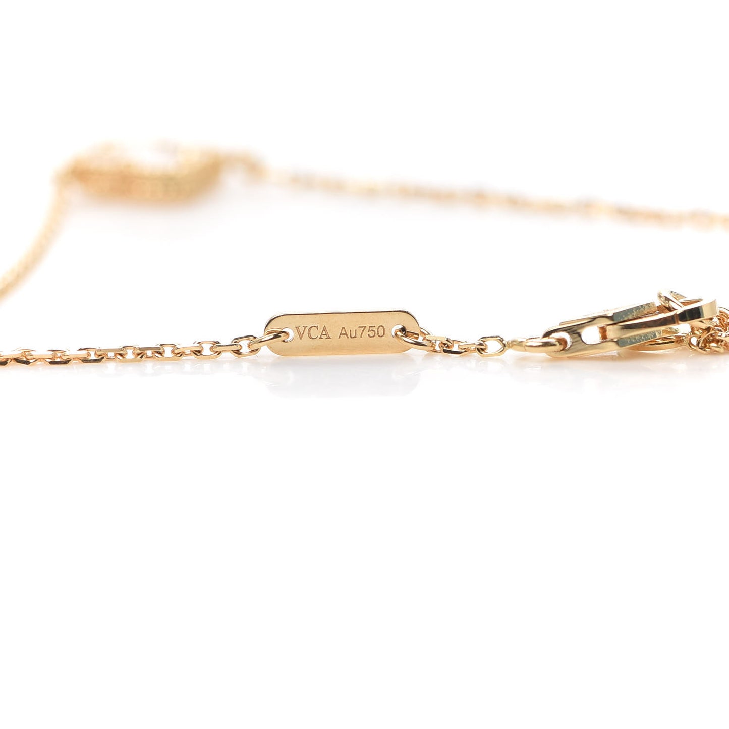 18K Yellow Gold Mother of Pearl Sweet Alhambra Bracelet