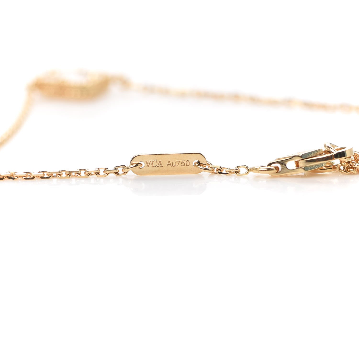Van Cleef & Arpels 18K Yellow Gold Mother of Pearl Sweet Alhambra Bracelet 5 of 6