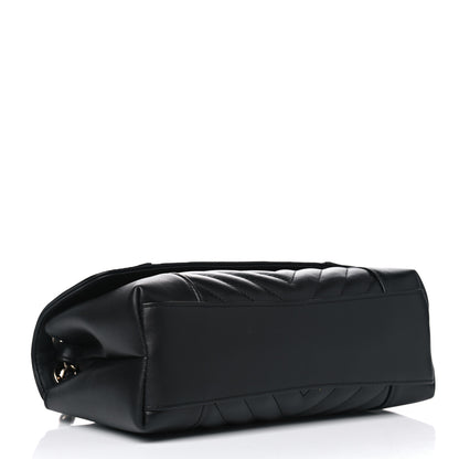 Chanel Calfskin Quilted Medium Daily Chevron Flap Black 3 of 5