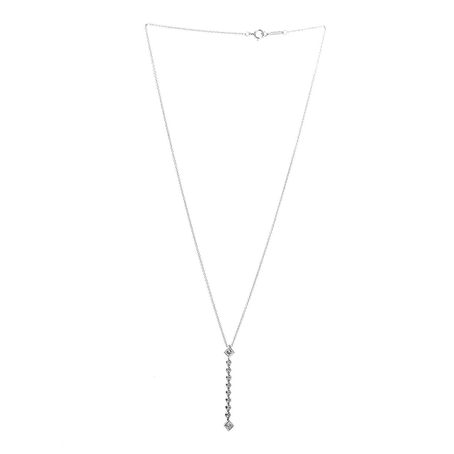 Platinum Diamond Grace Pendant Necklace