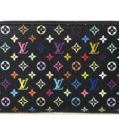 Louis Vuitton Monogram Multicolor Zippy Wallet Black Grenade 8 of 11