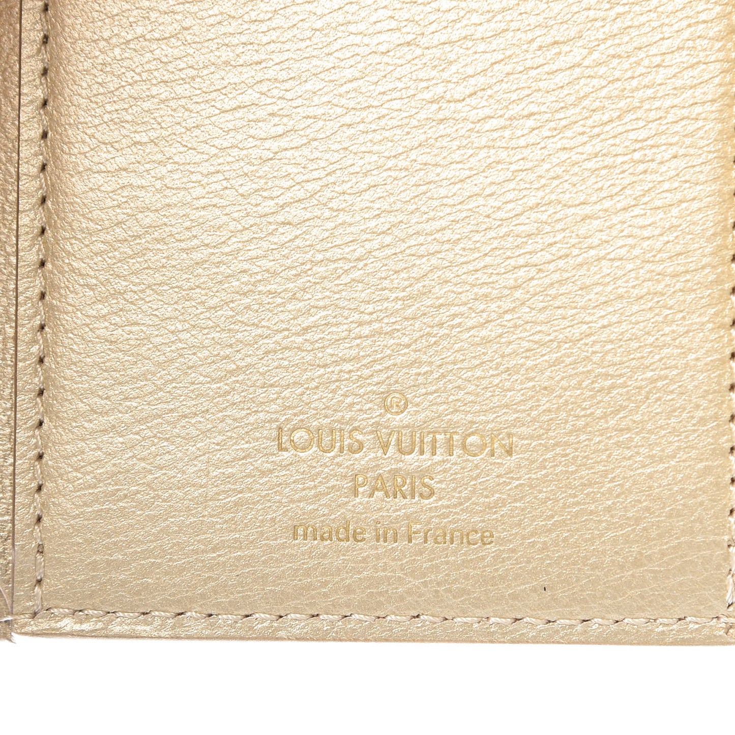 Crocodile Capucines Compact Wallet Light Gold
