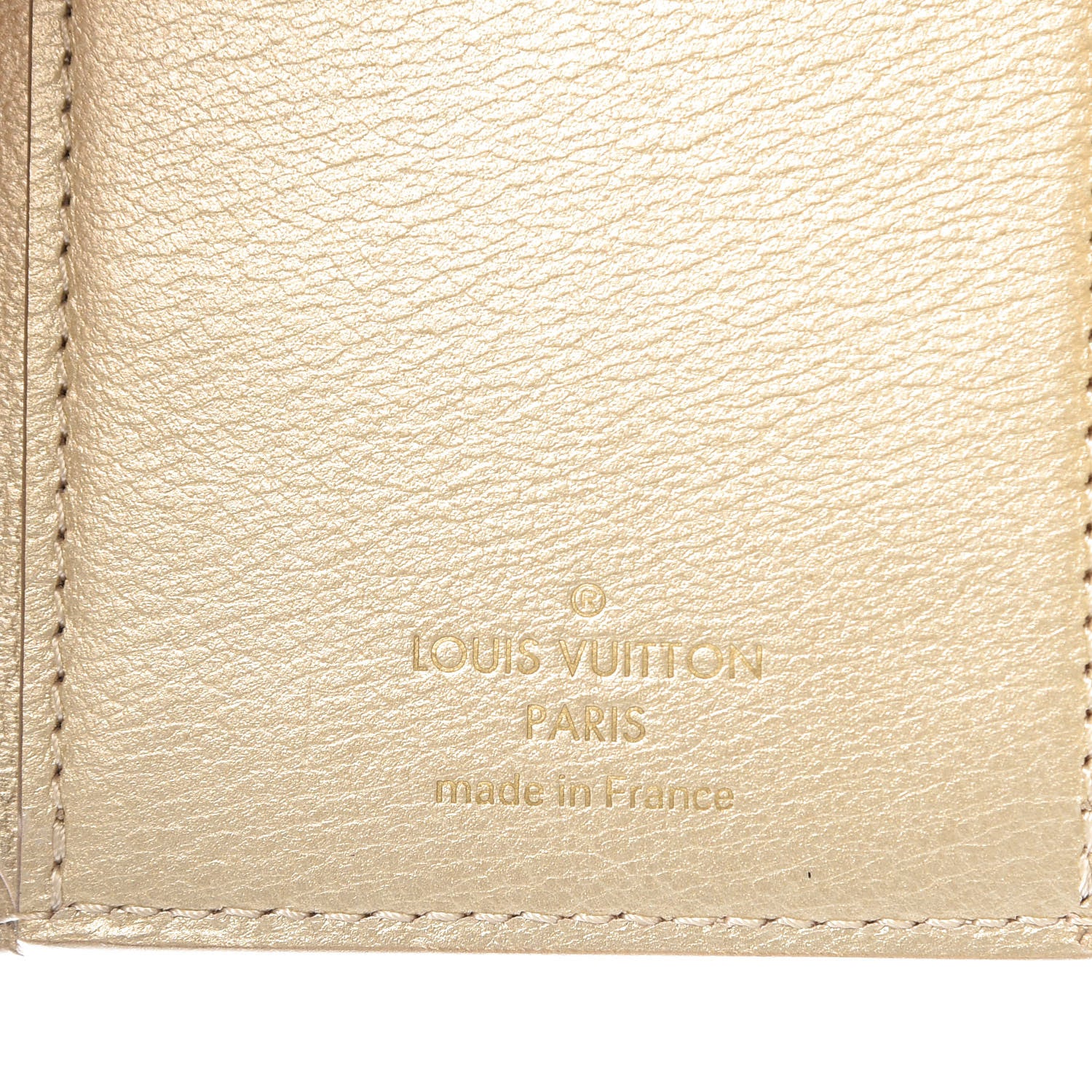 Louis Vuitton Crocodile Capucines Compact Wallet Light Gold 6 of 7