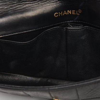 Chanel Lambskin Quilted East West Chocolate Bar Flap Black 10 of 13