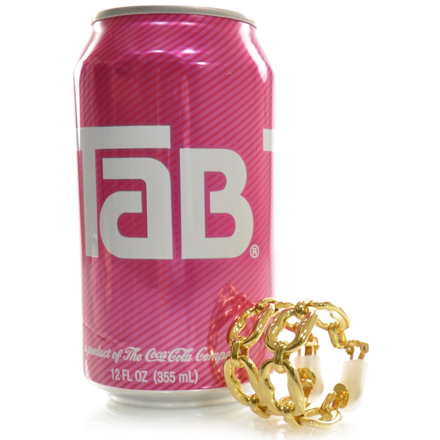 Gucci Metal Link Hoop Clip On Earrings Gold 3 of 4