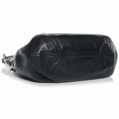 Prada Soft Calf Pleated Hobo Nero Black 5 of 10