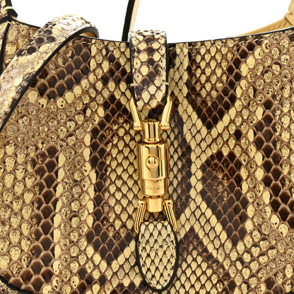 Gucci Snakeskin Mini Jackie 1961 Hobo Beige 8 of 12