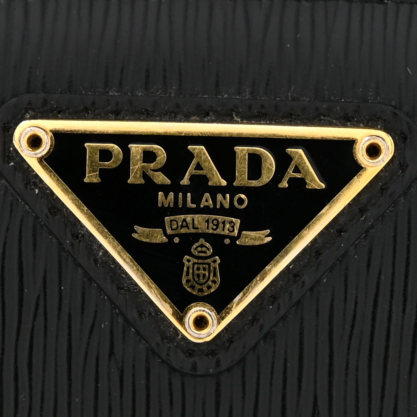 Vitello Move Triangle Logo Zip Coin Purse Black
