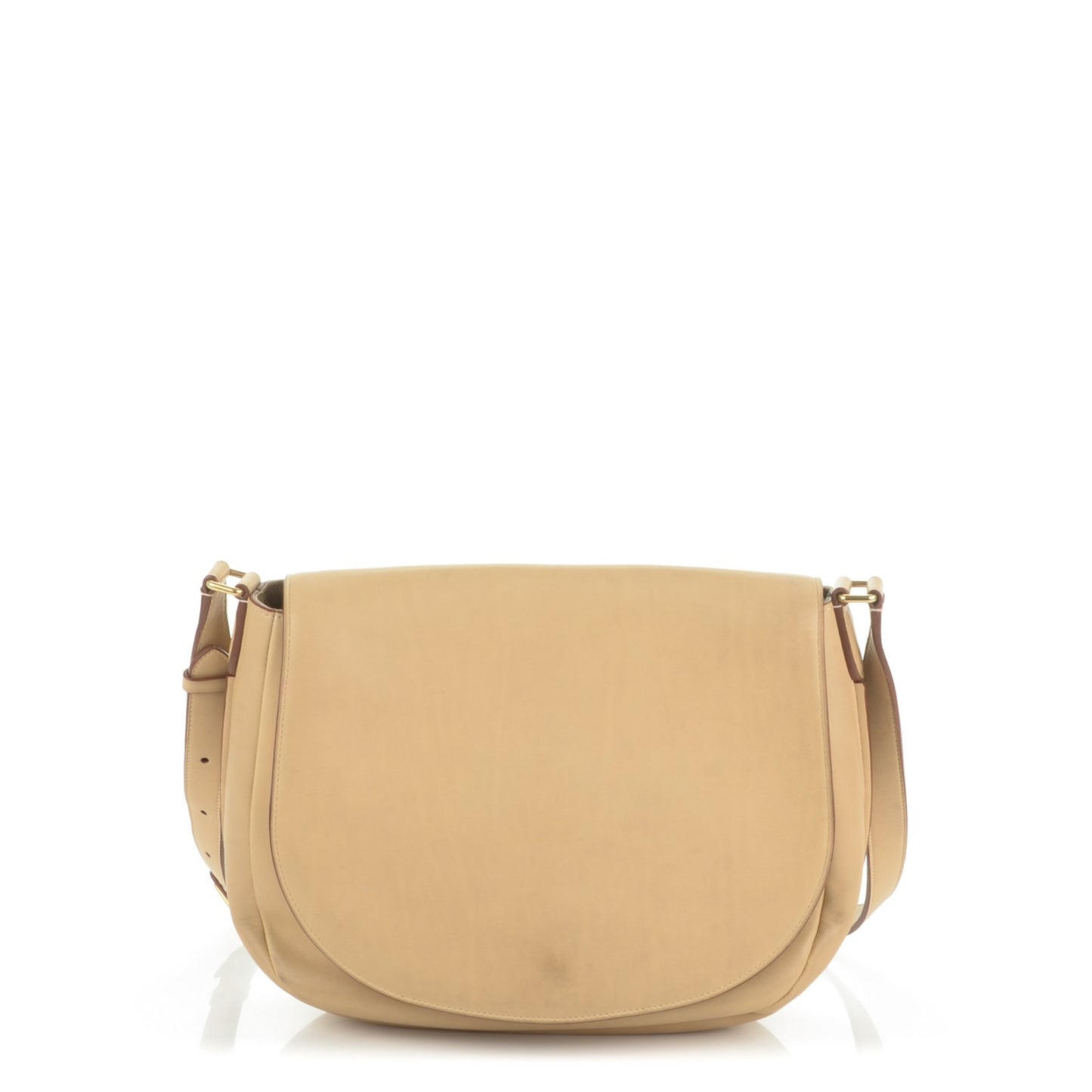 Natural Calfskin Trotteur Messenger Chamois