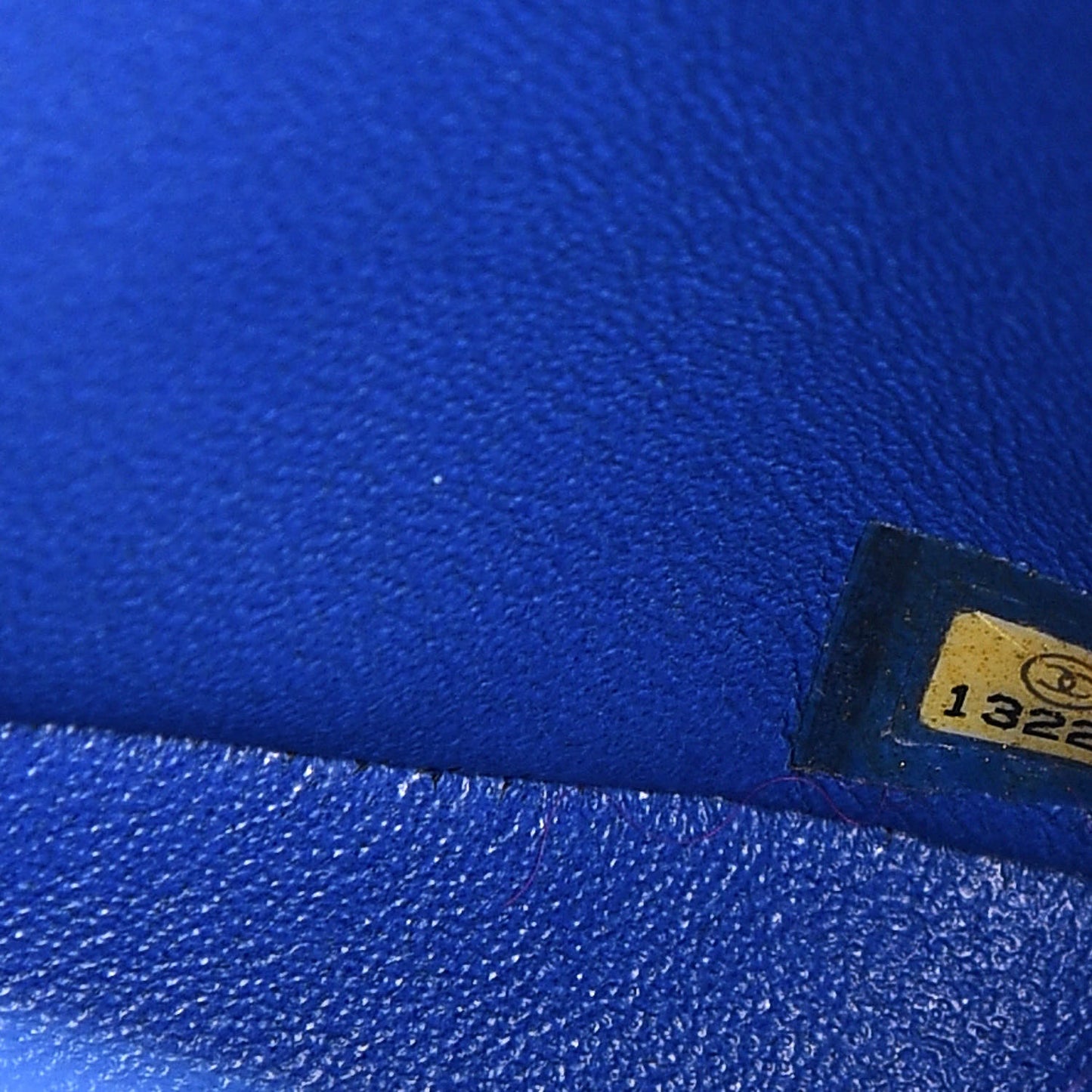 Caviar Quilted Jumbo Single Flap Blue