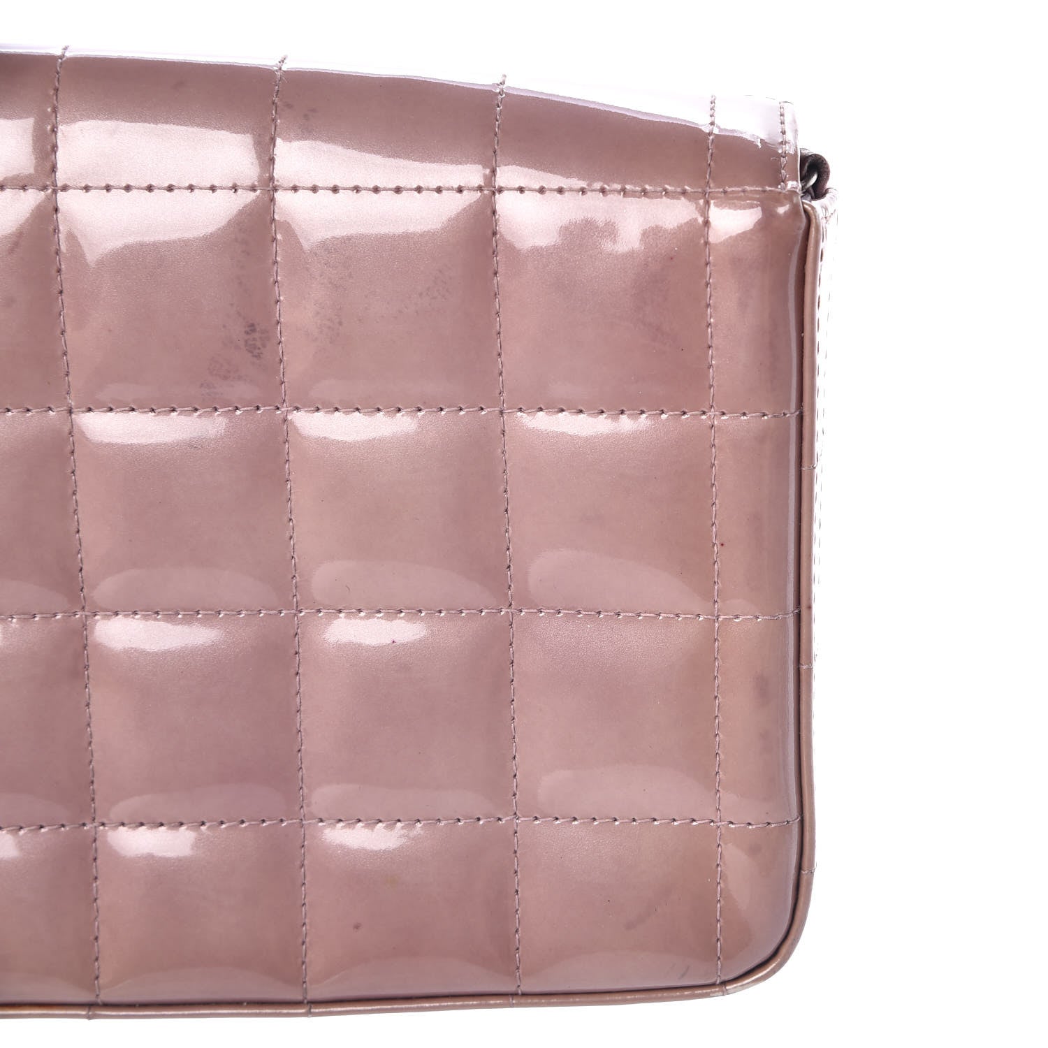 Chanel Patent Quilted East West Chocolate Bar Flap Light Purple 10 of 15