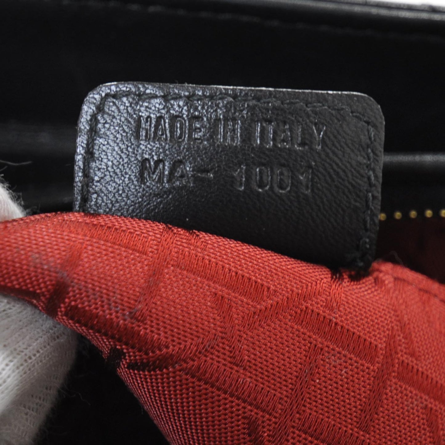 Leather Cannage Large Lady Dior Black