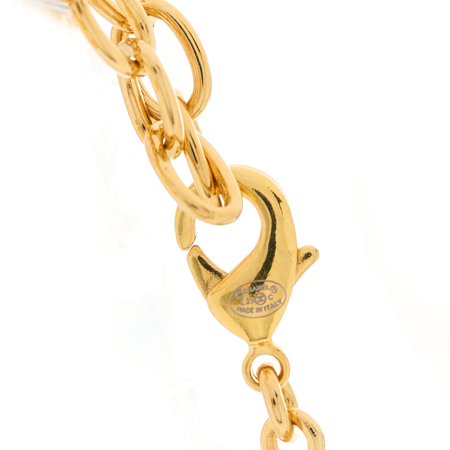 Metal Crystal CC Marquise Choker Gold