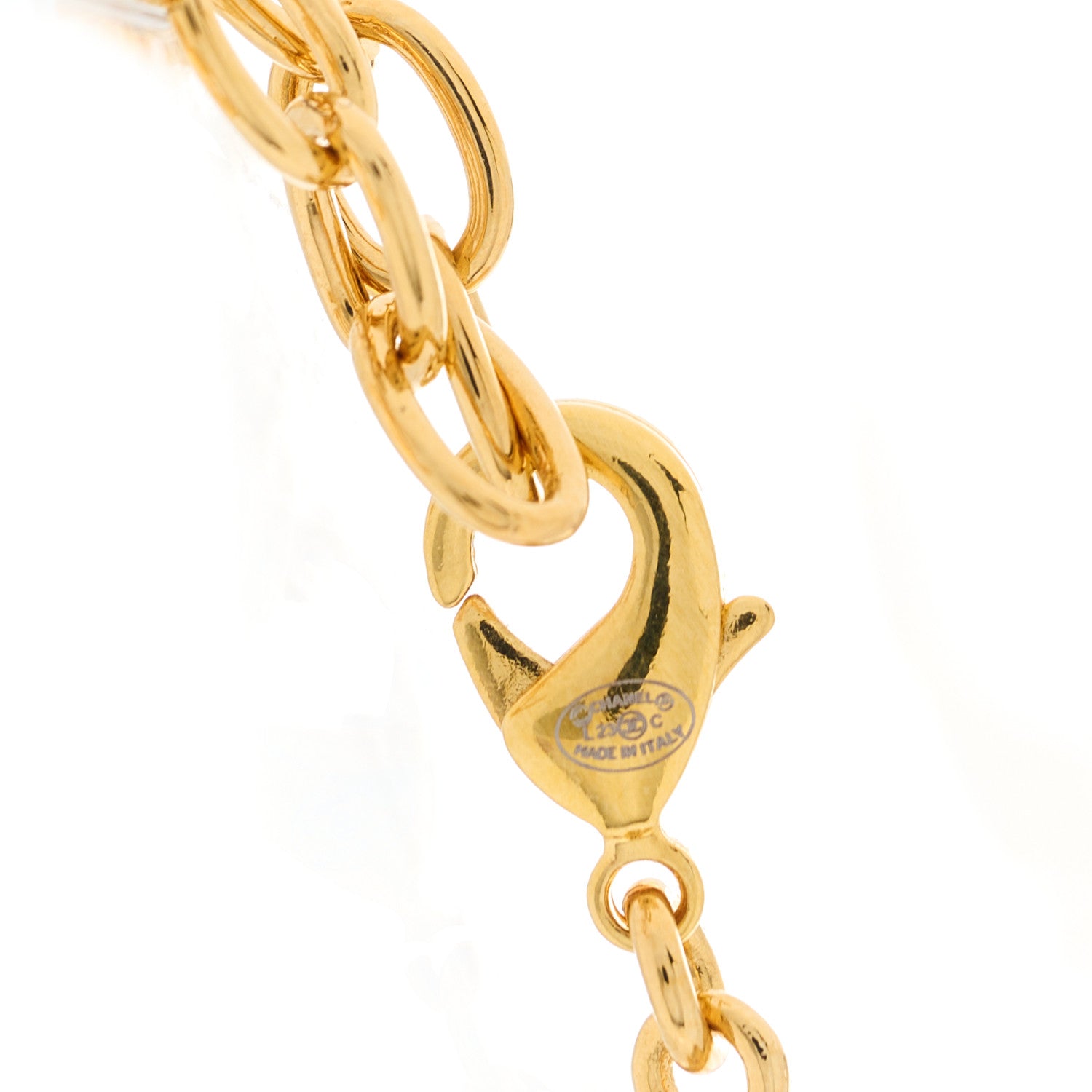Chanel Metal Crystal CC Marquise Choker Gold 3 of 3