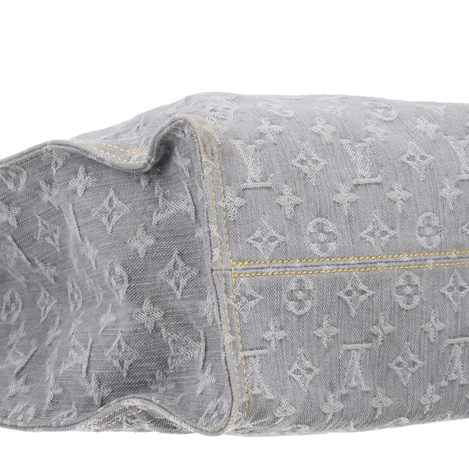 Louis Vuitton Monogram Denim Onthego MM Washed Grey 7 of 8