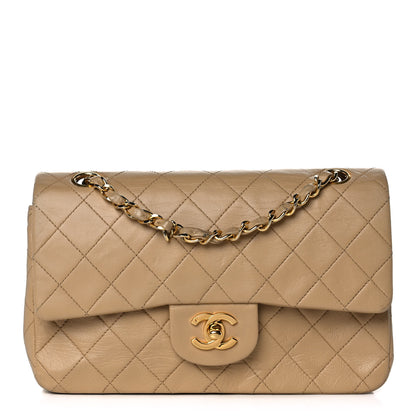 Chanel Lambskin Quilted Small Double Flap Beige 1 of 19
