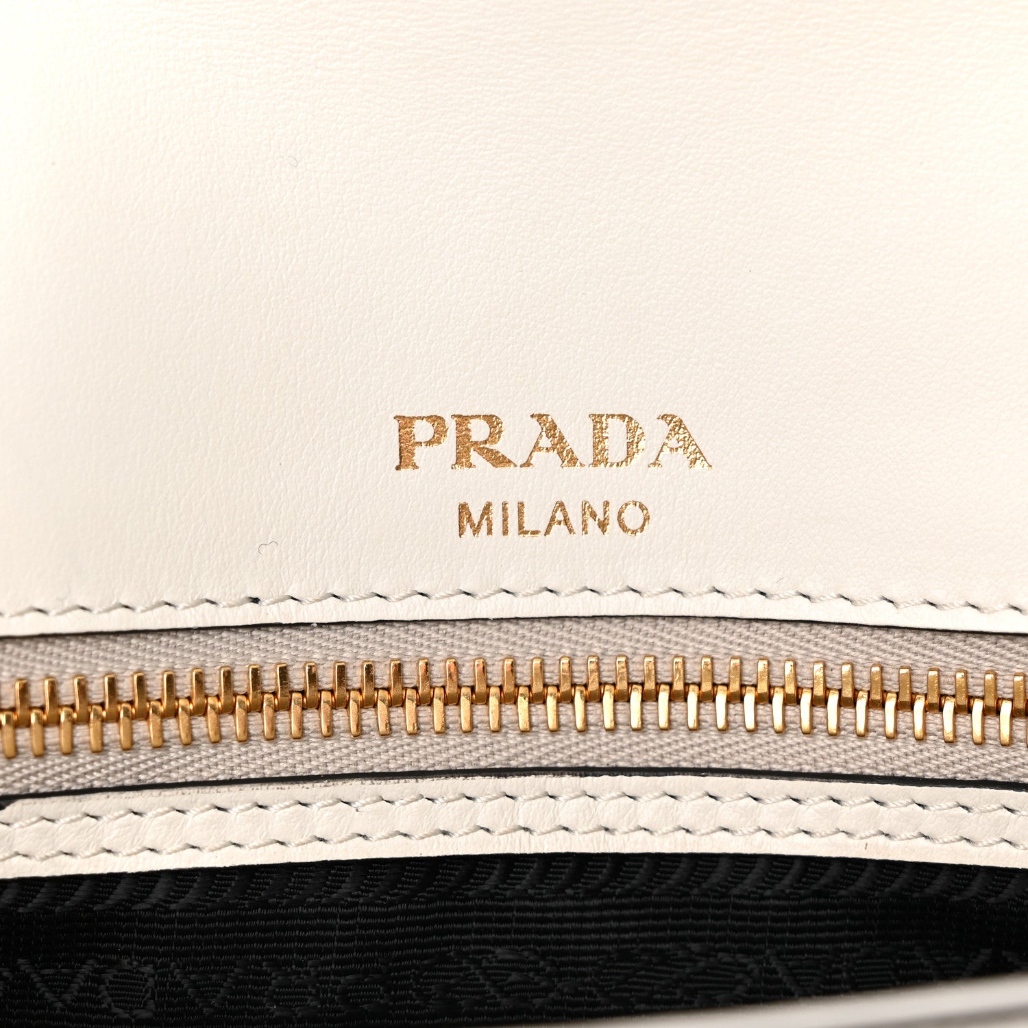 Prada Saffiano Flap Shoulder Bag Talco 6 of 9