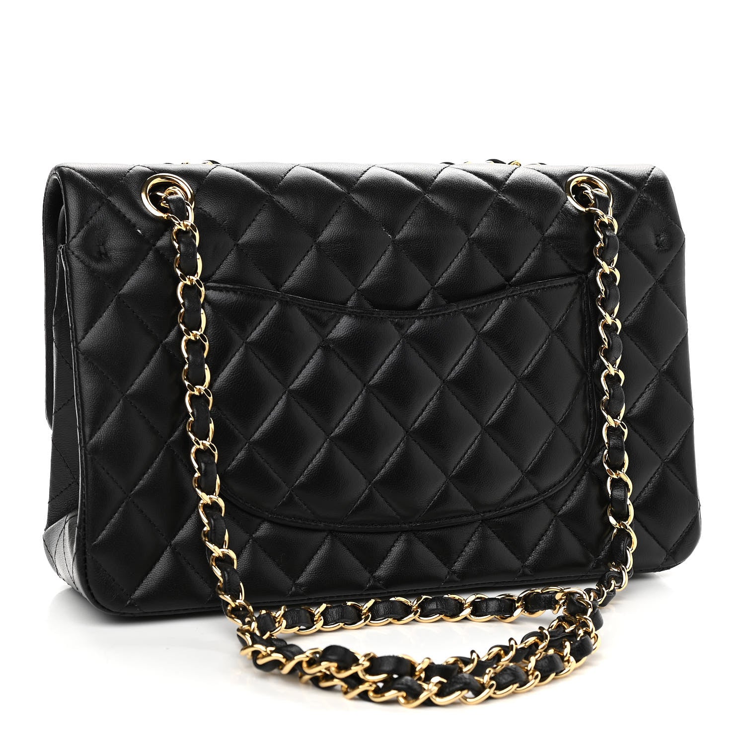 Chanel Lambskin Quilted Medium Double Flap Black 3 of 13