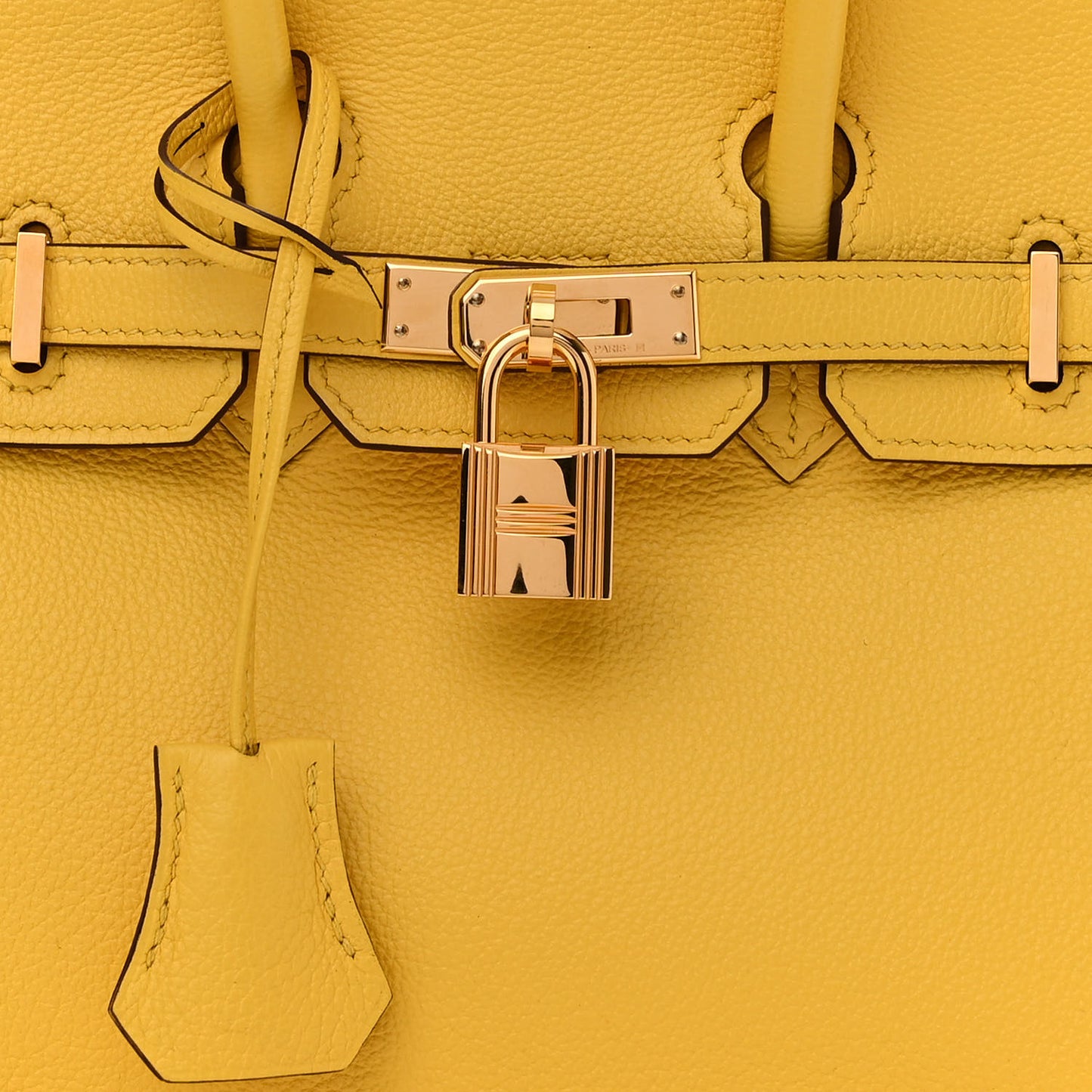 Taurillon Novillo Birkin 25 Jaune De Naples