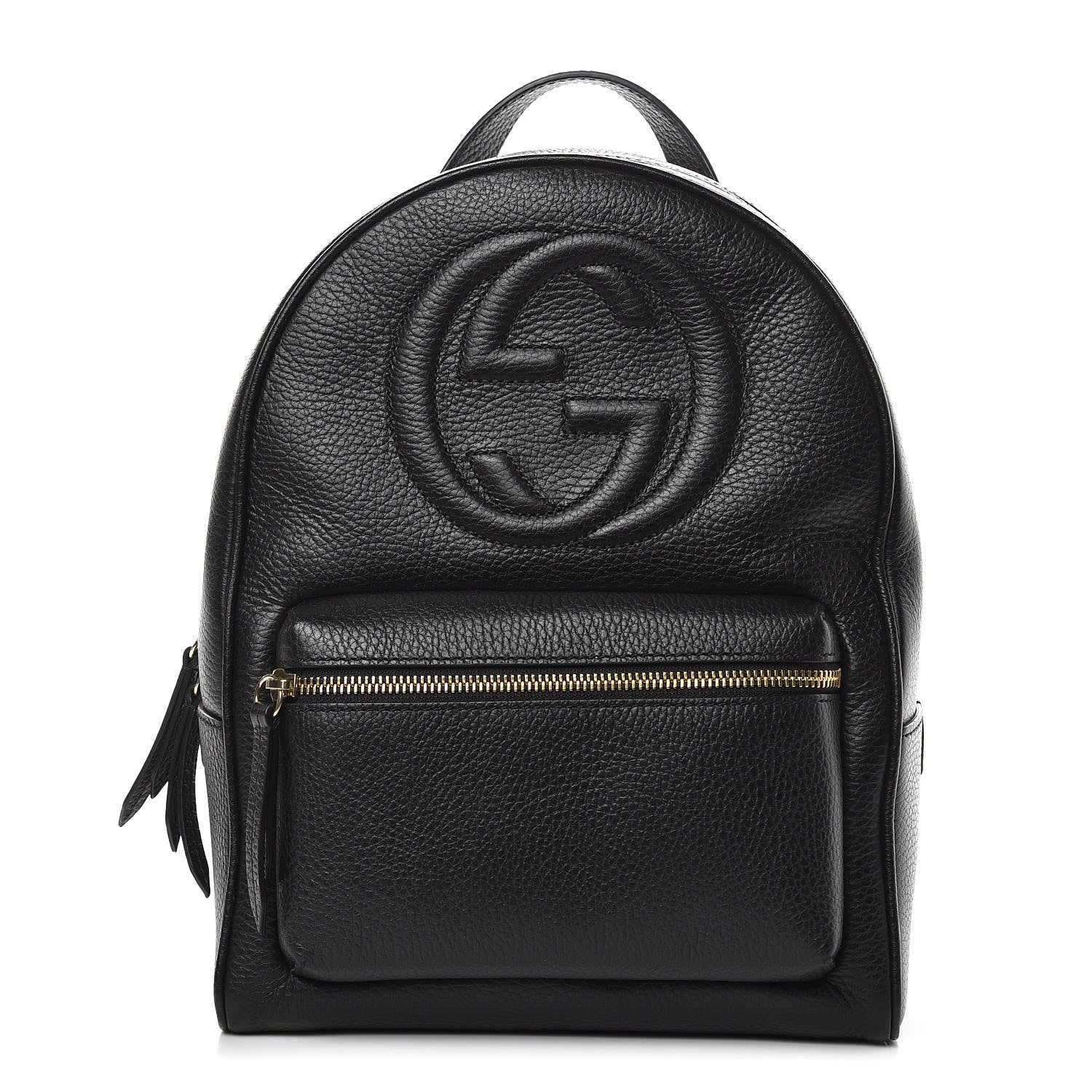 Gucci Pebbled Calfskin Soho Chain Backpack Black 1 of 11