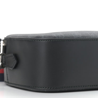 Gucci GG Supreme Monogram Web Shoulder Bag Black Grey 8 of 10