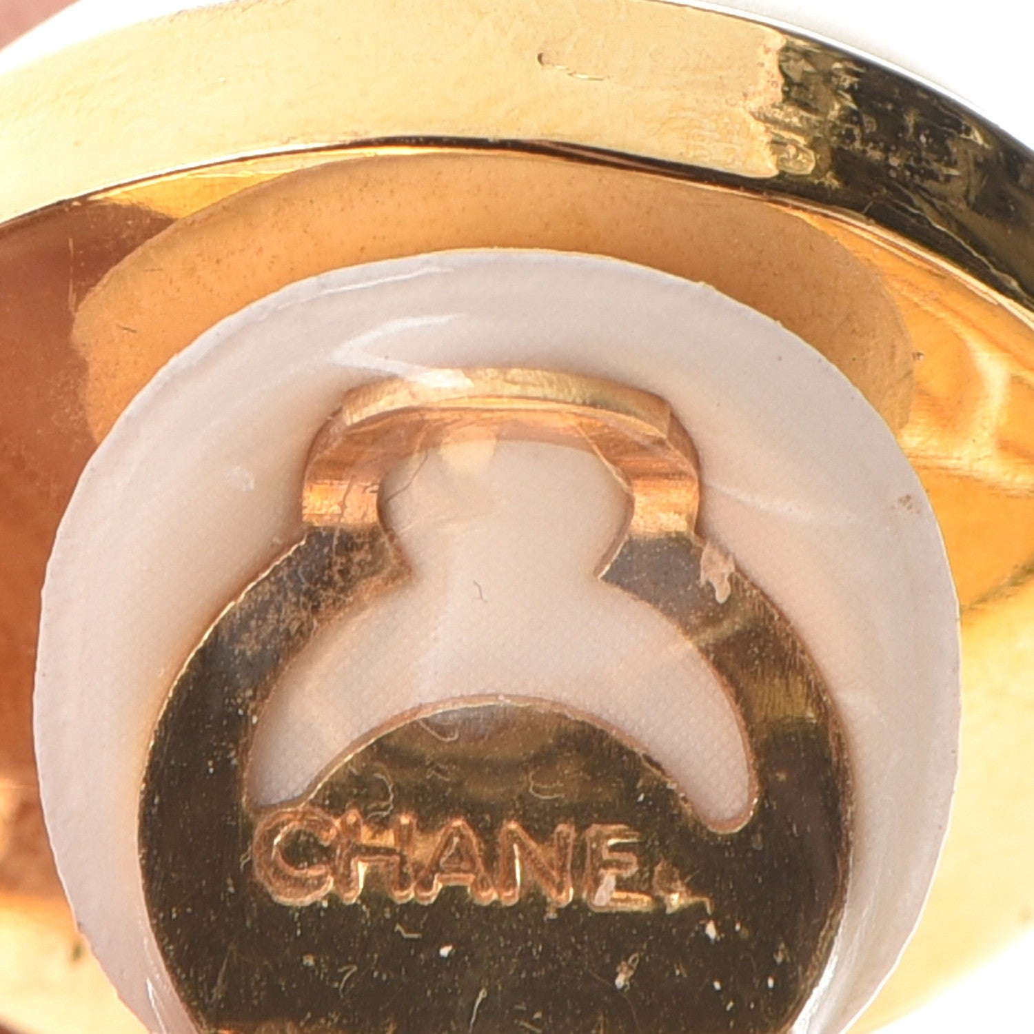 Chanel Pearl CC Clip On Earrings Gold 6 of 6