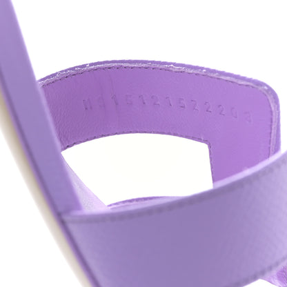 Hermes Epsom Oasis Sandals 40 Violet Amethyste 8 of 8