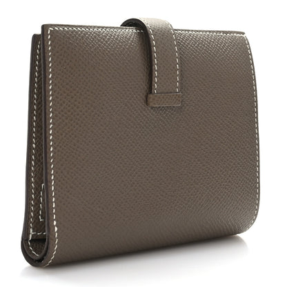Hermes Epsom Bearn Compact Wallet Etoupe 3 of 8