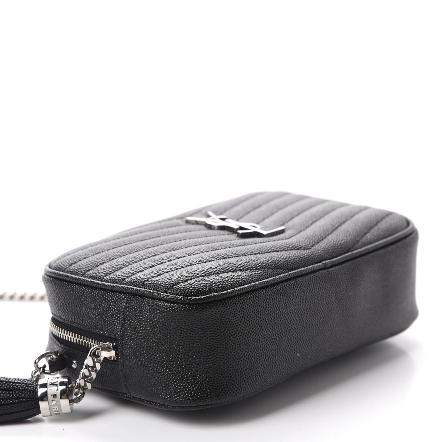 Grain De Poudre Matelasse Monogram Mini Lou Camera Bag Black