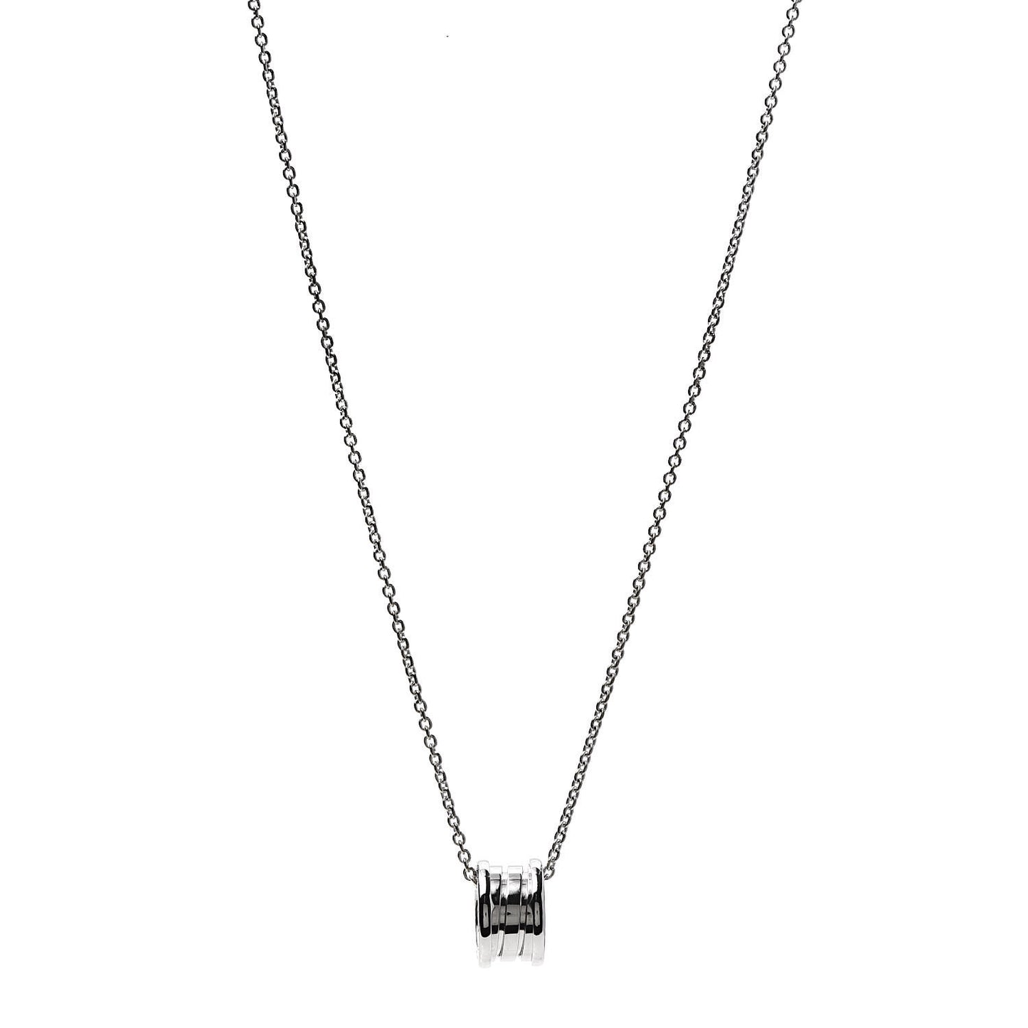 18K White Gold B.Zero1 Pendant Necklace