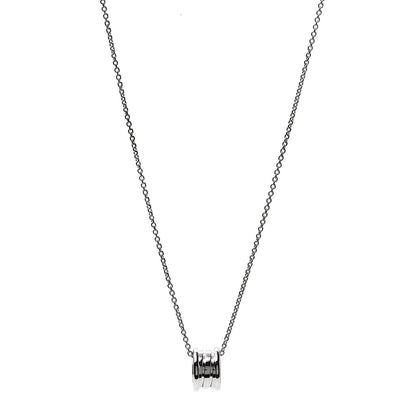 Bulgari 18K White Gold B.Zero1 Pendant Necklace 1 of 6